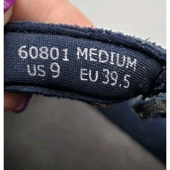 Orthofeet Juno Shoes Womens 9 Navy Blue T Strap Comfort Mary Jane Adjustable - Picture 10 of 12